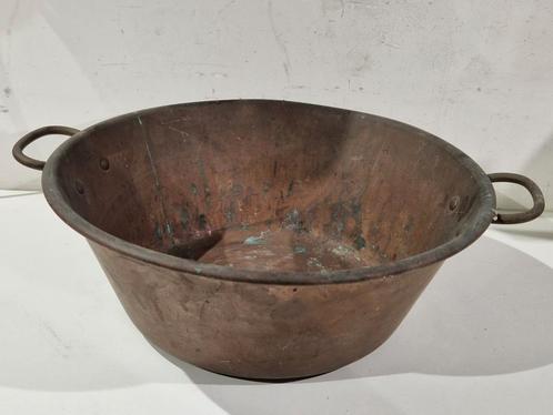 Vintage koperen jampot , jam pan , confituur pan kom xl, Antiek en Kunst, Antiek | Brons en Koper, Koper, Ophalen of Verzenden