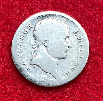 Zeldzame zilveren munt van 1 Franse frank uit 1810 beschikbaar voor biedingen