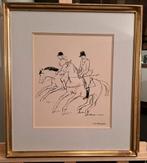 BRAYER Yves "Twee ruiters" inkttekening, Ophalen of Verzenden