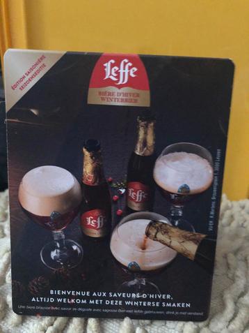 Panneau publicitaire de table Leffe Winterbier 12x9cm, Enlèvement ou Envoi, Leffe