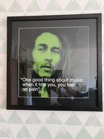 Bob Marley - ingekaderde afbeelding met quote, Verzamelen, Ophalen of Verzenden, Zo goed als nieuw