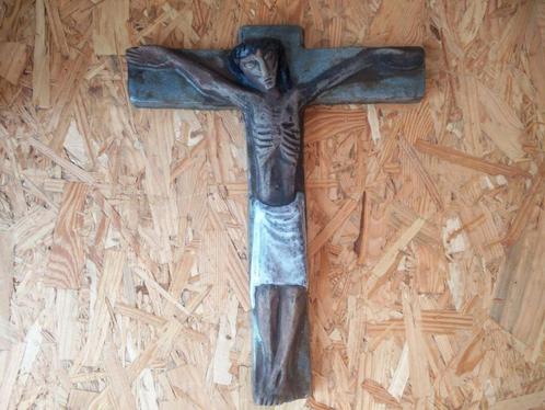Perignem groot kruisbeeld tall crucifix cross, Antiquités & Art, Antiquités | Objets religieux, Enlèvement ou Envoi