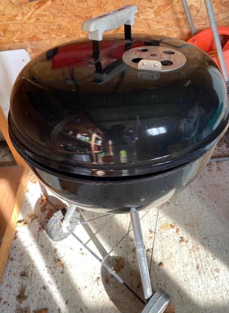 barbecue voor houtskool WEBER met bovenstuk, Enlèvement, Utilisé, Weber, Avec accessoires