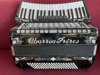 Italiaanse Charron Frères waaierklavier accordeon.4korig.Top, 120-bas, Met riemen, Toetsaccordeon, Ophalen of Verzenden