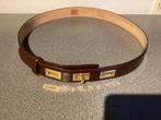 Lederen vintage riem, Kleding | Dames, Ophalen of Verzenden, Zo goed als nieuw, Bruin, 80 tot 90 cm