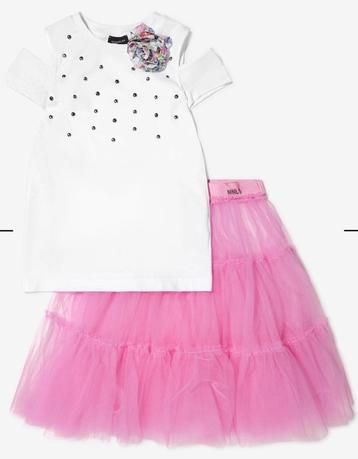 Nieuwe communie set rok + blousse Monnalisa beschikbaar voor biedingen