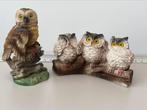 Set uilen (horen-zien & zwijgen) en extra uil, Ophalen, Zo goed als nieuw
