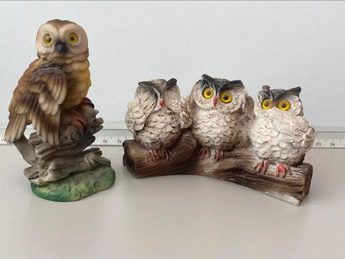 Set uilen (horen-zien & zwijgen) en extra uil, Verzamelen, Beelden en Beeldjes, Zo goed als nieuw, Ophalen
