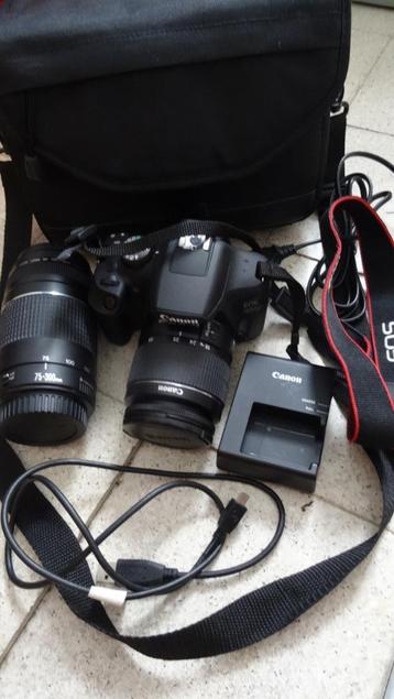 Canon EOS 2000D dual lens + 18-55mm + 75-300mm + 8GB + Tas beschikbaar voor biedingen