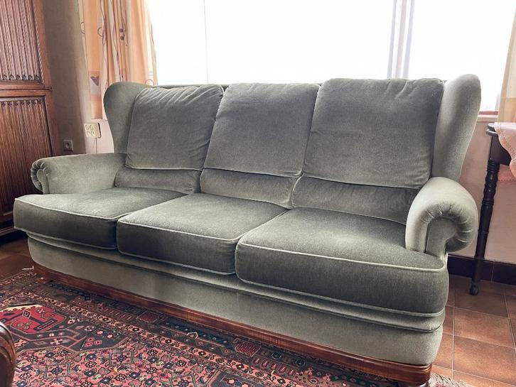 Salon 3+2+1 - SPOTPRIJS, Huis en Inrichting, Zetels | Zetels, Gebruikt, Rechte bank, Vierpersoons of meer, 200 tot 250 cm, 75 tot 100 cm