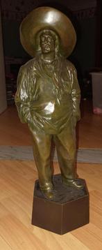 Brons Léon MIGNON: De sterke man van de Hallen, Antiek en Kunst, Ophalen of Verzenden, Brons