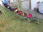 Vintage disco spots op alu rail, Ophalen, Gebruikt, Licht