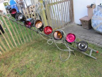 Vintage disco spots op alu rail beschikbaar voor biedingen