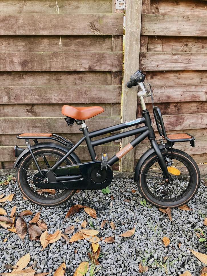 Kinderfiets Supersuper 14 inch, Fietsen en Brommers, Fietsen | Kinderfietsjes, Gebruikt, Minder dan 16 inch, Zijwieltjes, Ophalen