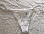 Witte luxe string maat S, Kleding | Dames, Ophalen of Verzenden, String
