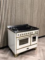 Luxe Boretti Majestic Crème 100cm 6 pits Gas + Afzuigkap, Elektronische apparatuur, Fornuizen, Ophalen of Verzenden, Grill, Gas