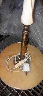 Staanlamp metaal en natuursteen incl. kap, Ophalen, Gebruikt, Klassiek, vintage, 150 tot 200 cm