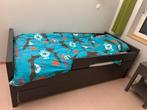 Bed Bopita Deep Grey 90x200cm + bedlade + nachtkastje, Kinderen en Baby's, Kinderkamer | Bedden, Ophalen, 85 tot 100 cm, Gebruikt