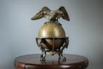 Bronze Eagle On Globe Inkwell, Arend Op Aardbol Inktpot, Antiek en Kunst, Ophalen of Verzenden, Brons