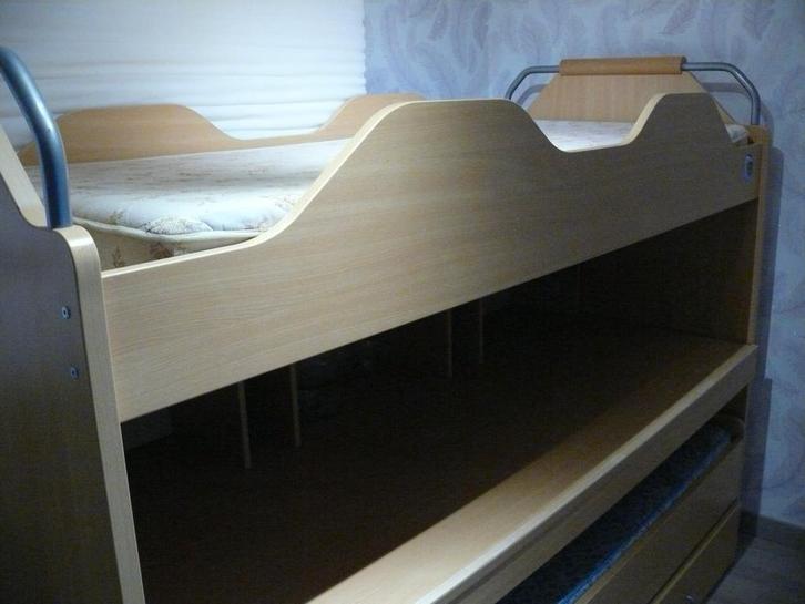 Lit superposé avec bureau, Maison & Meubles, Chambre à coucher | Lits superposés & Lits mezzanines, Comme neuf, Lits superposés