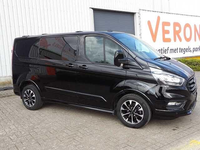 Ford Transit Custom 2.0 TDCi L1H1 Sport S/S (EU6.2), Auto's, Bestelwagens en Lichte vracht, Automaat, 182 pk, Zwart, Bedrijf