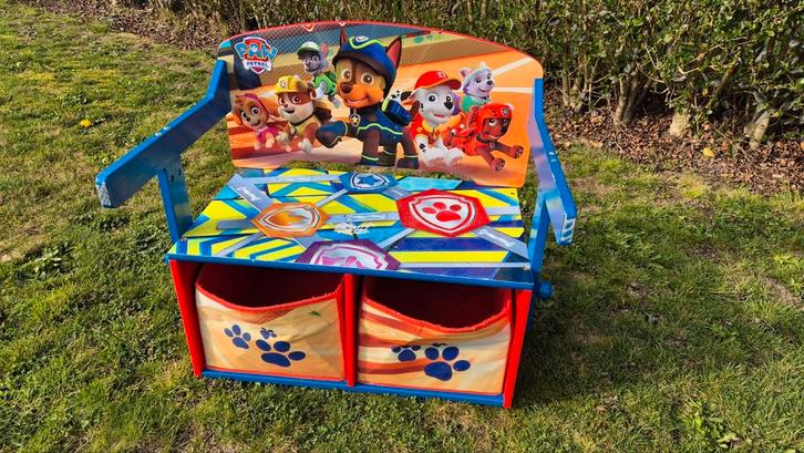Paw Patrol 3-in-1 speelbank, opbergkastje en tafel, Kinderen en Baby's, Kinderkamer | Inrichting en Decoratie, Ophalen