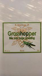 Bieretiket grasshopper blond 33cl, Ophalen of Verzenden