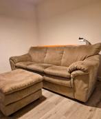 2+3 zit zetel + voetenbank, Ophalen, Gebruikt, Tweepersoons, Rechte bank