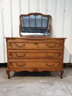 Buffet de style Louis XV avec miroir. Livraison., Maison & Meubles, 3 ou 4 tiroirs, Enlèvement, Utilisé, Chêne