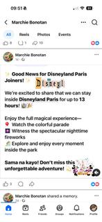 Disneyland Paris combi bus en park, Tickets & Billets, Deux personnes, Autres, Forfait, Parc d'attractions