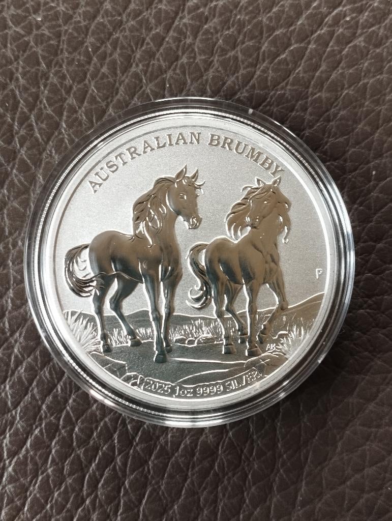 1 oz 999 zilver Australian Brumby horse 2025, Ophalen of Verzenden, Zilver