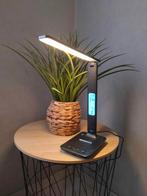Bureaulamp LED  met kalender, USB-oplaadpoort, Zwart, Enlèvement, Comme neuf, Autres matériaux, Moins de 50 cm