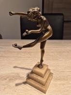 Bronze danseuse sur socle en marbre vintage Années 50/60, Enlèvement ou Envoi