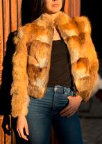 Luxe korte jas van echte vossenbont red fox maat S, Ophalen of Verzenden, Maat 36 (S), Rood