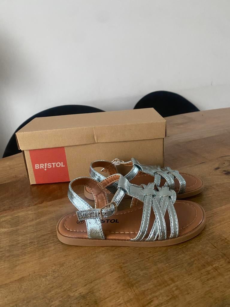 Bristol Sandalen Plat Glimmend Lichtblauw, Ophalen, Meisje, Overige typen, Nieuw