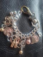 Bracelet Breloques ou bijou de sac, Enlèvement ou Envoi, Avec bracelets à breloques ou perles, Acier, Brun