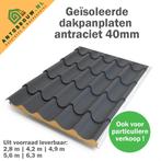 Geïsoleerde Dakpanplaten 40 mm dik, Overige materialen, Zwart, Nieuw, 15 m² of meer