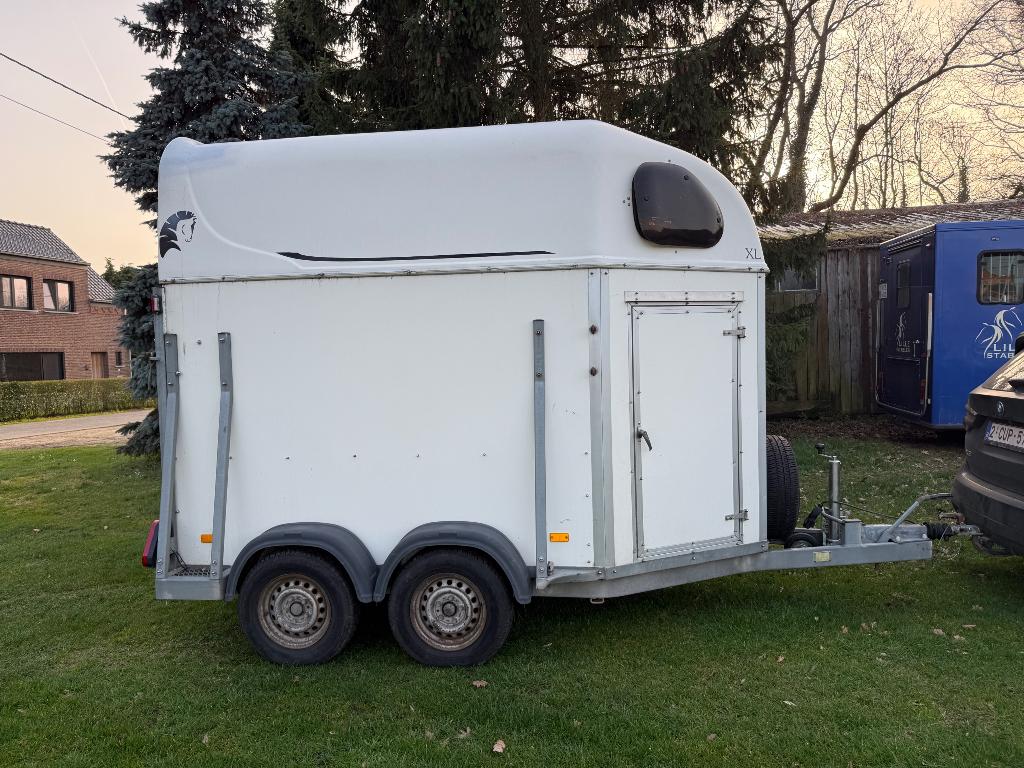 Paarden trailer 2p, Dieren en Toebehoren, Ophalen, Gebruikt, Polyester, 2-paards trailer