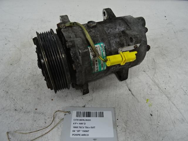 COMPRESSEUR CLIMATISATION Berlingo Multispace (9646416780), Autos : Pièces & Accessoires, Climatisation & Chauffage, Citroën, Utilisé