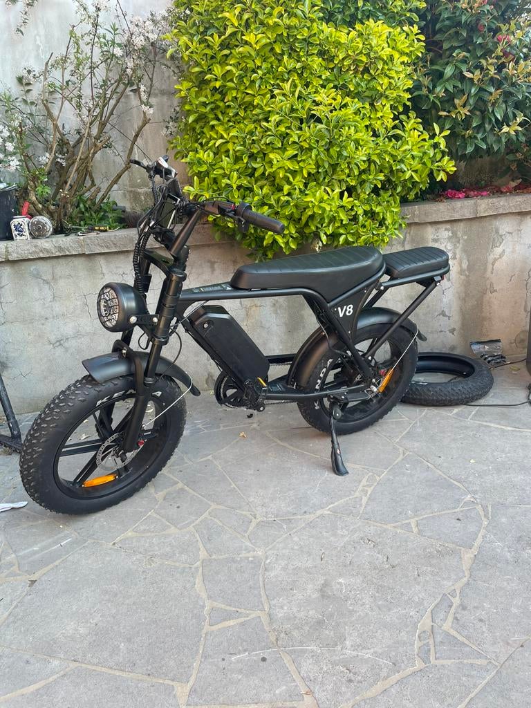 Fatbike v8 met extra accu, Vélos & Vélomoteurs, Vélos électriques, Comme neuf, Enlèvement