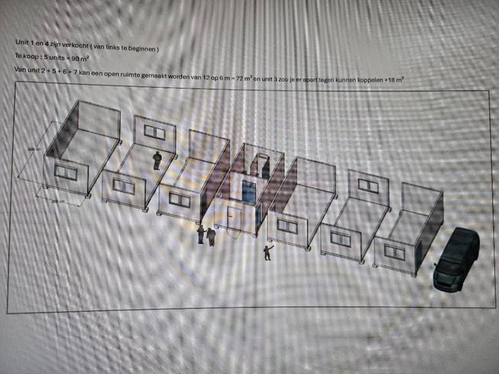 wooncontainer , klaslokaal of bureelcontainers 5 st, Doe-het-zelf en Bouw, Containers, Ophalen