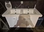 Meuble vasque avec 2 vasques., Enlèvement, Utilisé, Meuble lavabo