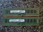 Samsung 2x 8GB DDR4 Ram, Computers en Software, RAM geheugen, DDR4, 8 GB, Ophalen of Verzenden, Zo goed als nieuw