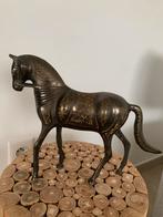 Paard in Brons met messing, Enlèvement, Bronze