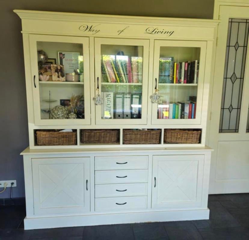 Buffetkast Rivièra Maison 230cm uit 2 delen, Huis en Inrichting, Kasten | Buffetkasten, Zo goed als nieuw, Ophalen