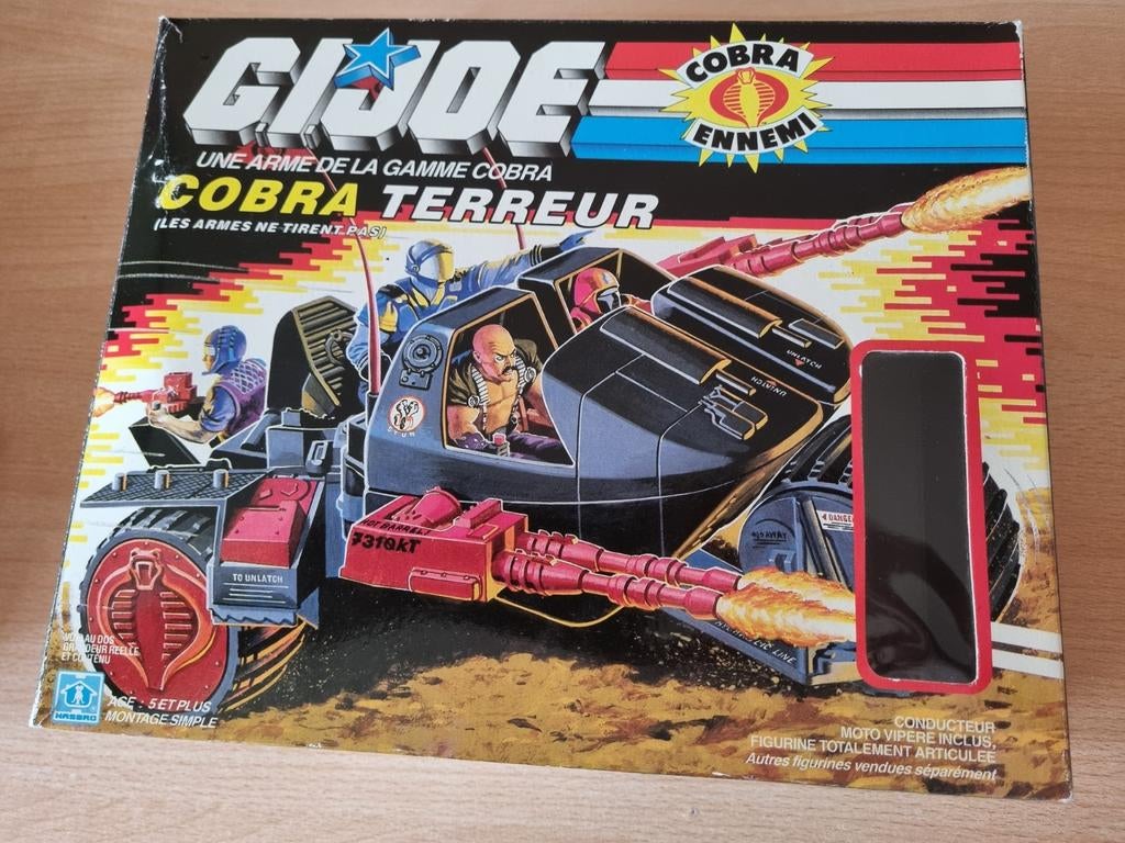 Gi Joe Gijoe Hasbro 1986 Cobra Stun + Franse doos, Ophalen of Verzenden