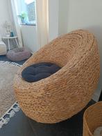 Ronde rieten stoel, Osier ou Rotin, Bohemian, Comme neuf, Brun