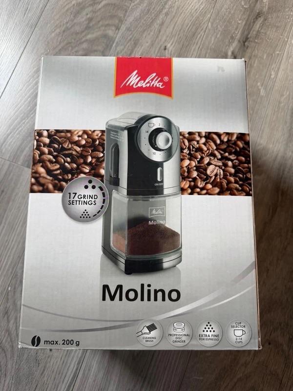 Melitta Moulin à café Molino noir, Electroménager, Cafetières, Utilisé, Café moulu, Café en grains, Autres modèles, 2 à 4 tasses