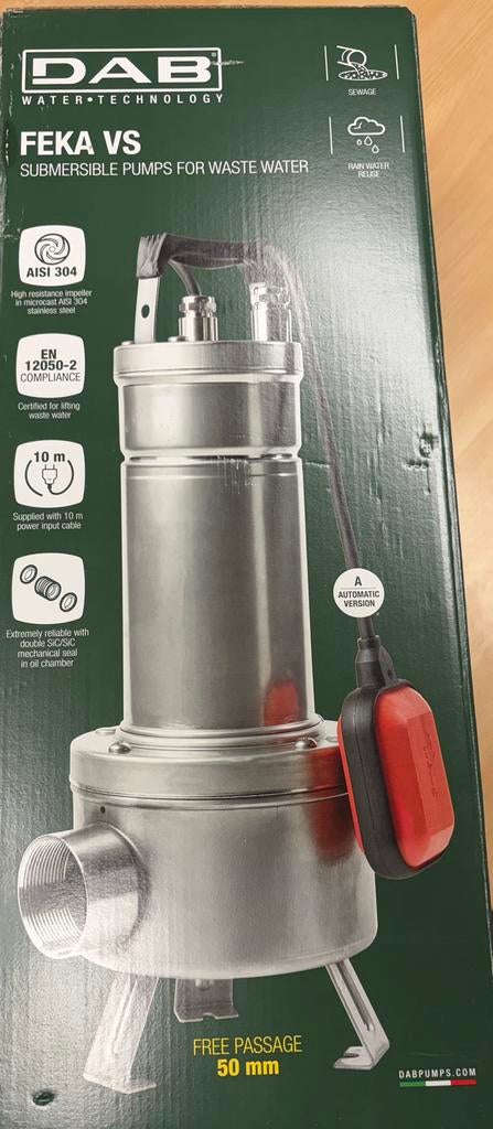 Pompe DAB, Enlèvement, Comme neuf