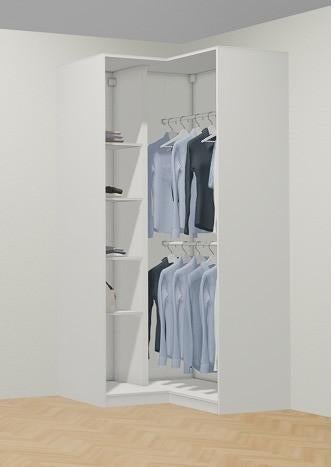 Armoire penderie d’angle Pax Ikea blanche, Enlèvement